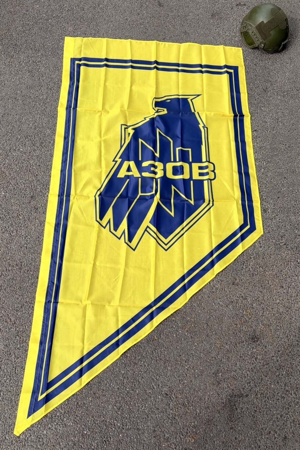 RARE Ukrainian Army Pennant Flag Mariupol 2022 🇺🇦 AZOV Unit Relic ⚔️
