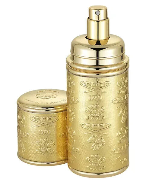 Creed Gold With Gold Trim Leather Deluxe Atomizer 1.7 fl oz