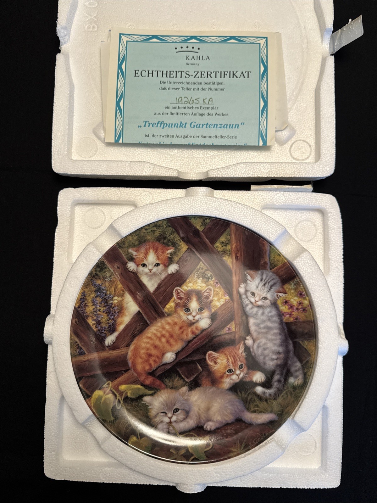 Bradford Exchange Kitten Expeditions full set of 13 plates in original boxes