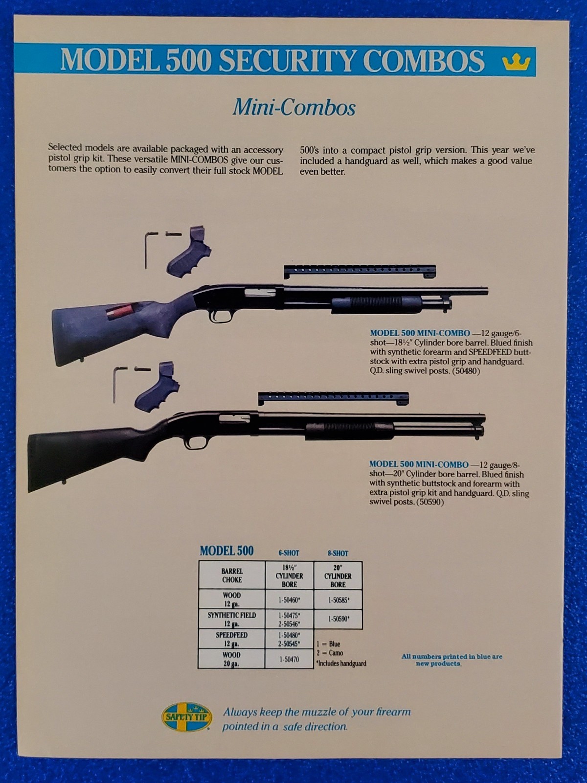 1988 Mossberg Model 500 Mini-Combos Shotgun Original Firearm Rifle Print Ad