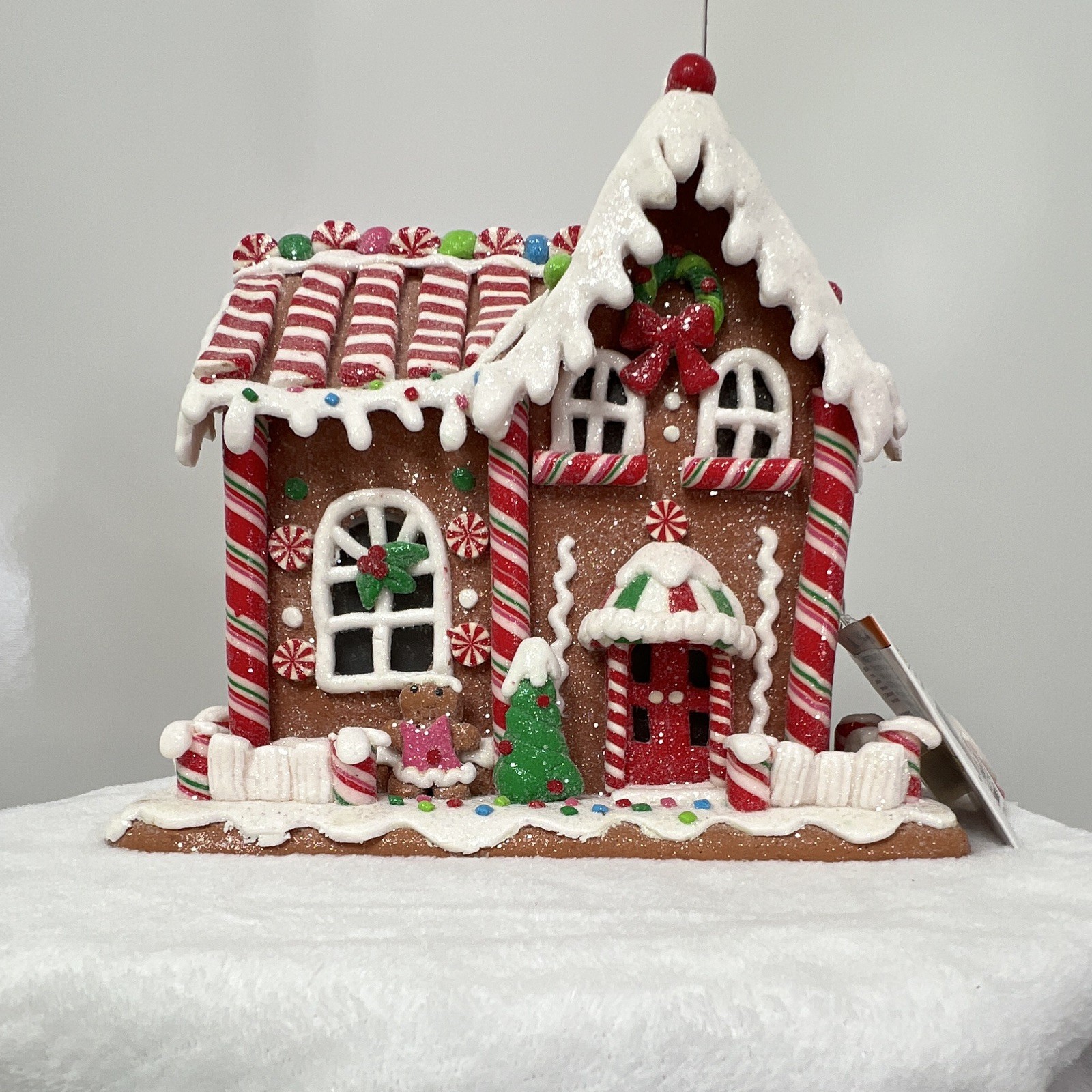 Holiday Time 2024 Clay Dough Lighted Gingerbread Village House Christmas NWT