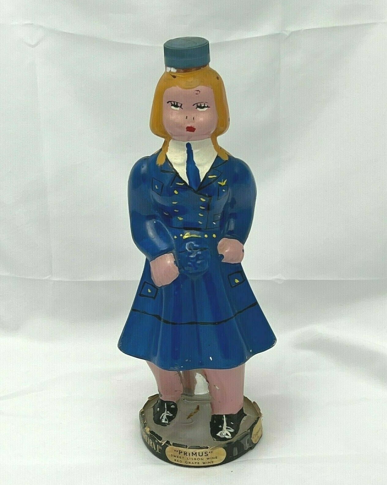 Empty Portuguese Carvalho, Ribeiro & Ferreira PRIMUS Figurine Bottle Nurse