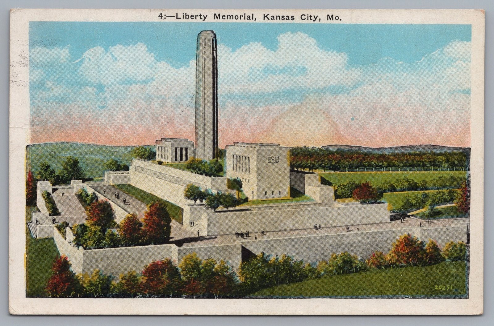 Liberty Memorial Kansas City Missouri Max Bernstein Postcard Liberty Memorial Kansas City Missouri Max Bernstein Postcard