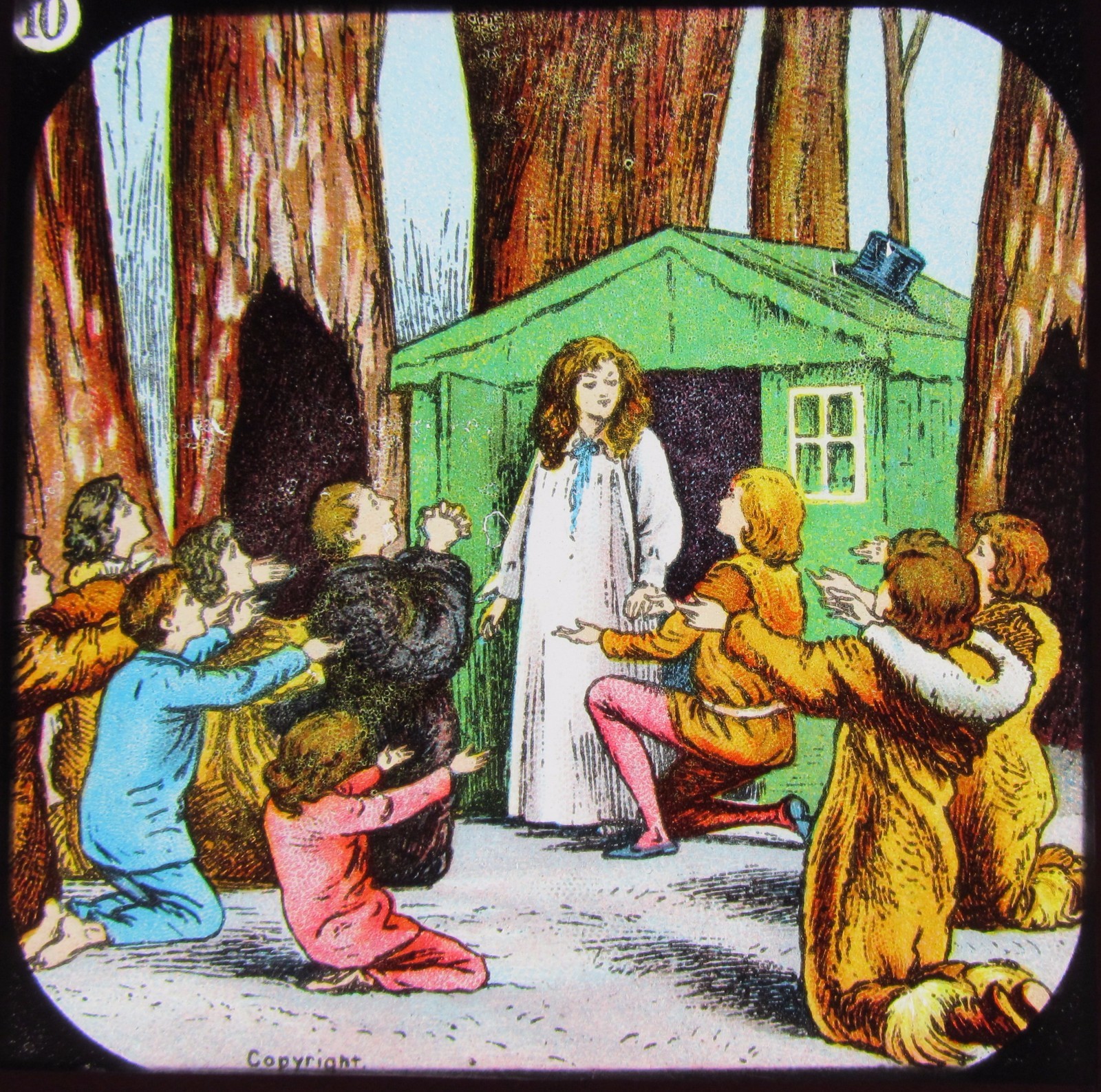 Glass Magic Lantern Slide PETER PAN NO10 C1910 EDWARDIAN DRAWING FAIRY TALE Glass Magic Lantern Slide PETER PAN NO10 C1910 EDWARDIAN DRAWING FAIRY TALE