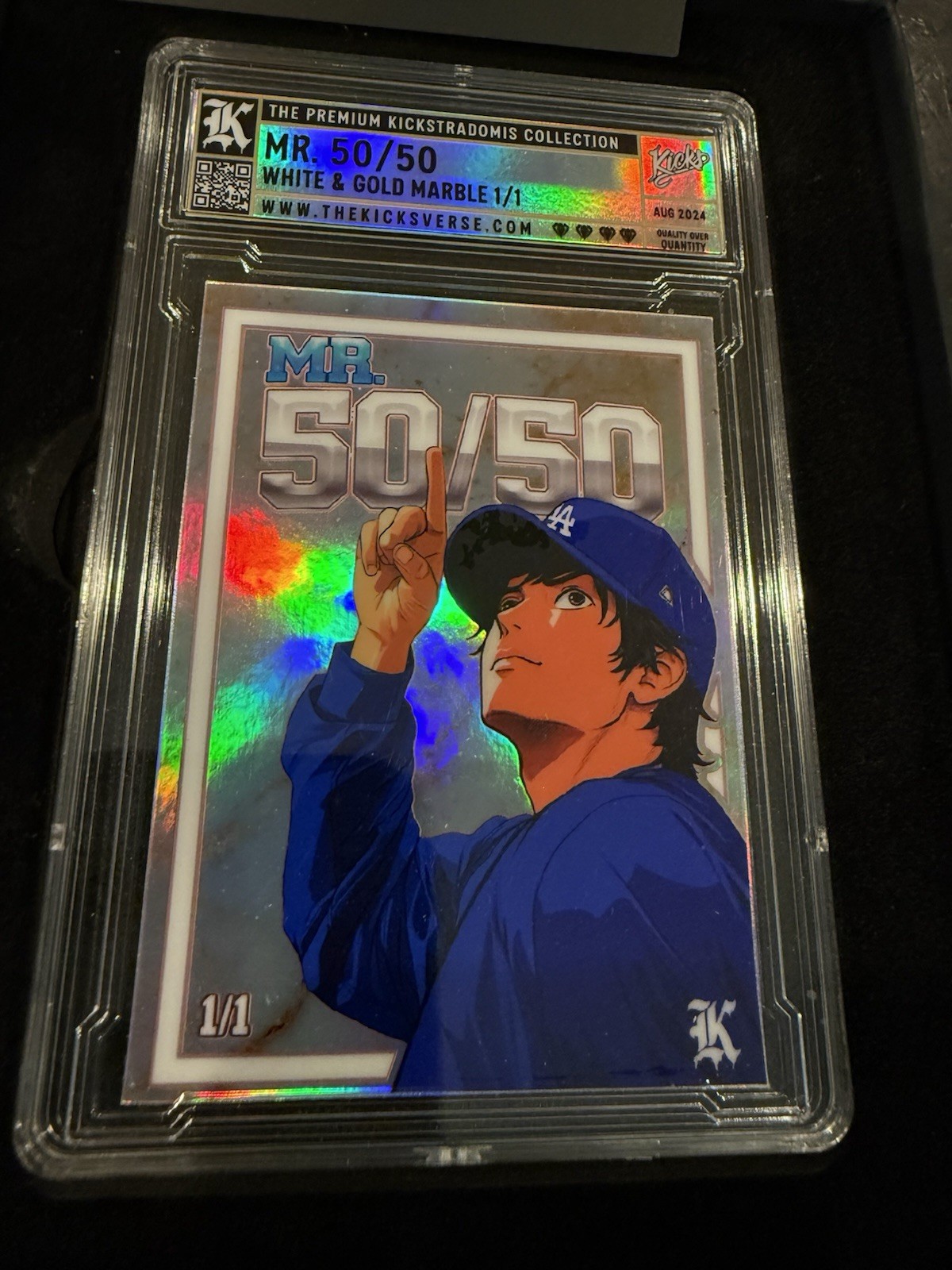 Kickstradomis Shohei Ohtani 1/1 WHITE GOLD MARBLE Mr. 50/50 ONE OF ONE RAREST