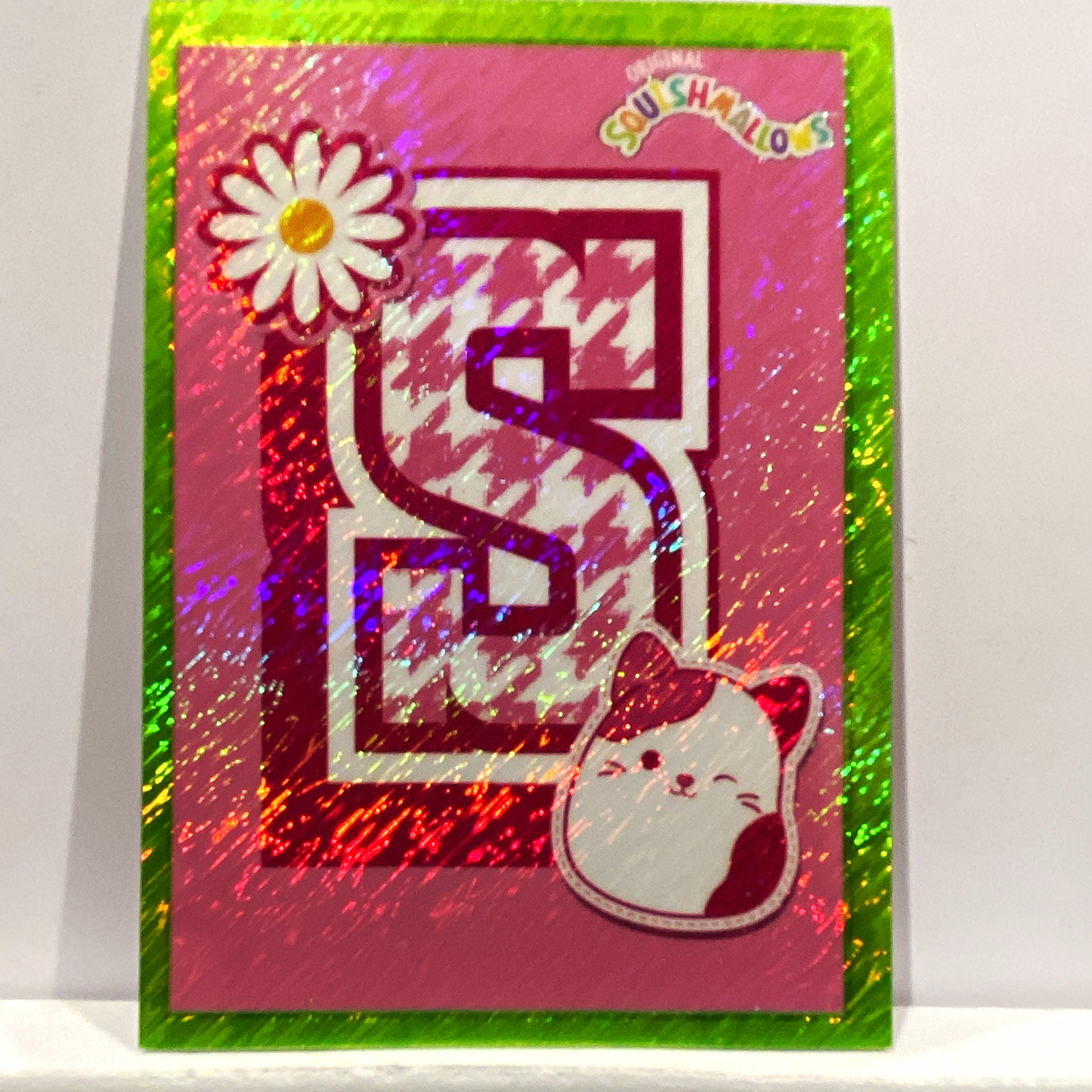 2025 Panini Squishmallows 68/85 University Green Shimmer Serial Numbered 68/85