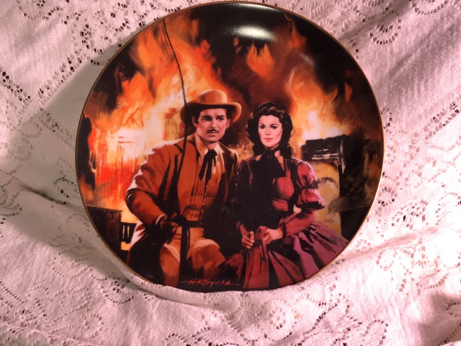 Gone with the Wind Golden Anniversary Plate By Howard Rogers - W.L. George 