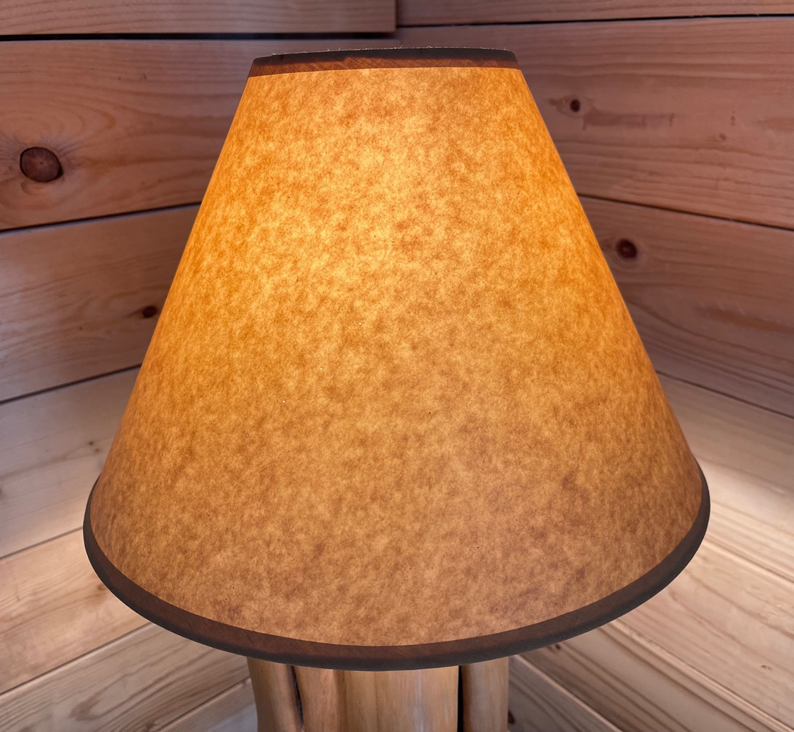 Rustic Oiled Kraft Lamp Shade - 14\