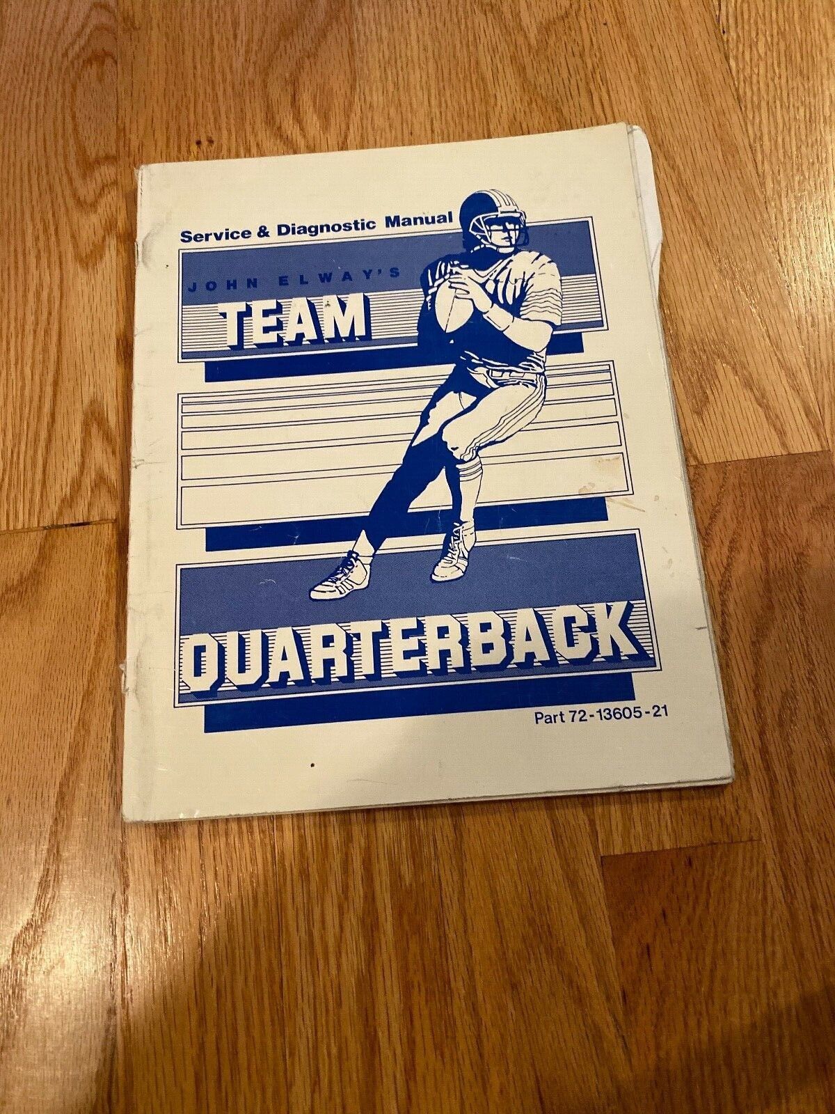 John Elway's Team Quarterback Video Arcade Game Manual, Leland 1985