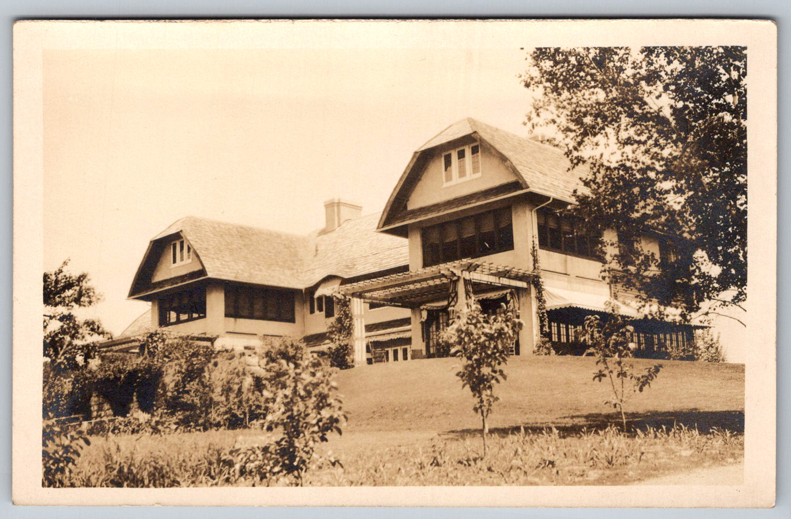 RPPC c1910s Large Craftsman Mansion Estate House Postcard