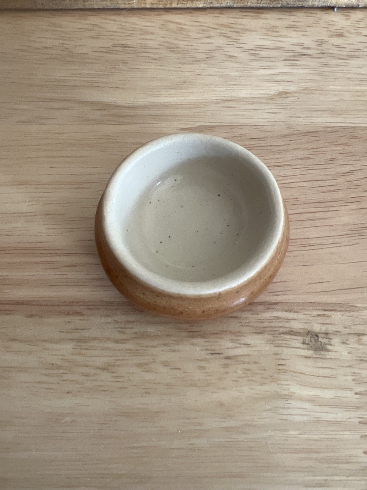 Vintage French Butter Stoneware Pot Salt Glazed Clay from France