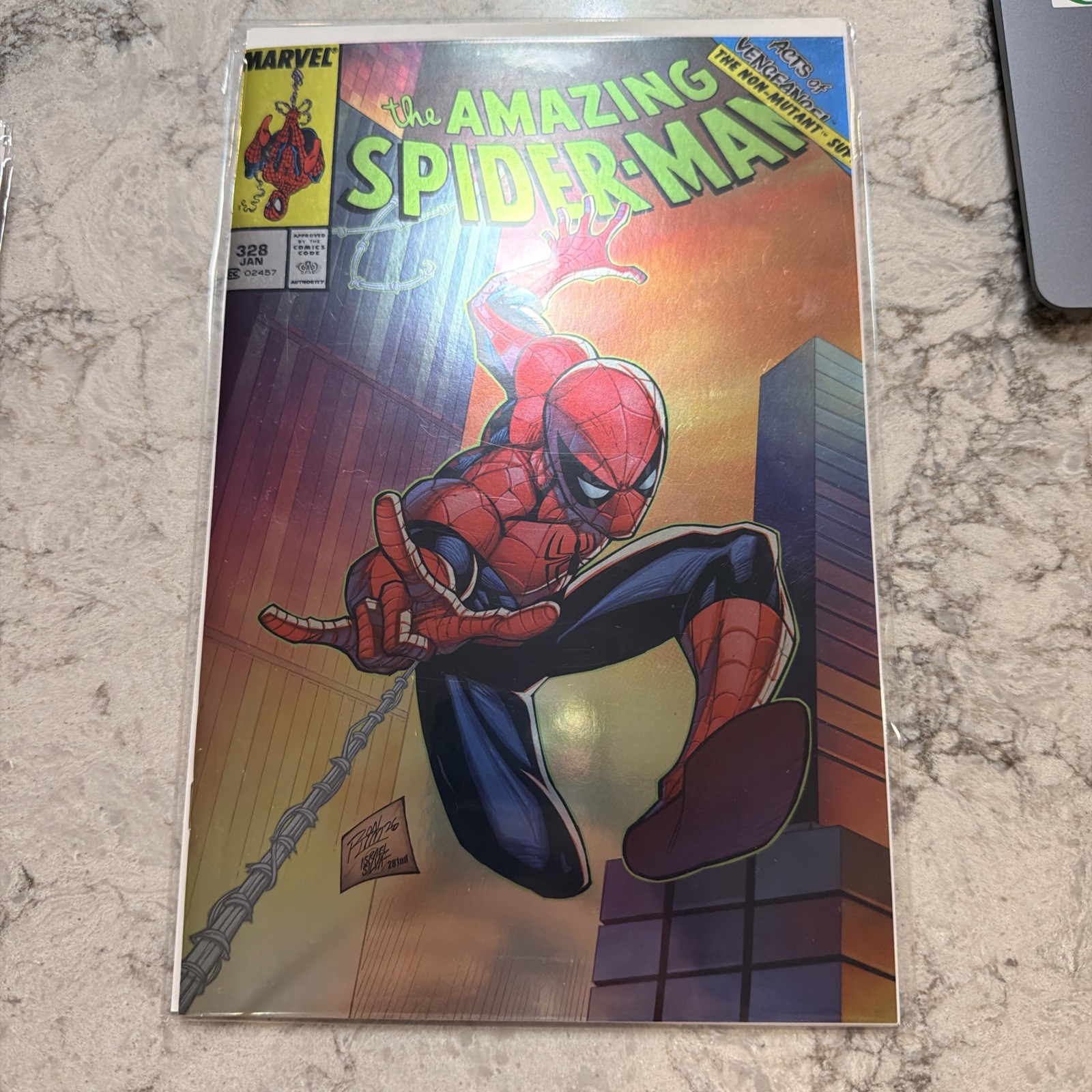 Whatnot SDCC Spider-Man Blind Bag Amazing Spider-Man 328 Foil variant 1 of 800