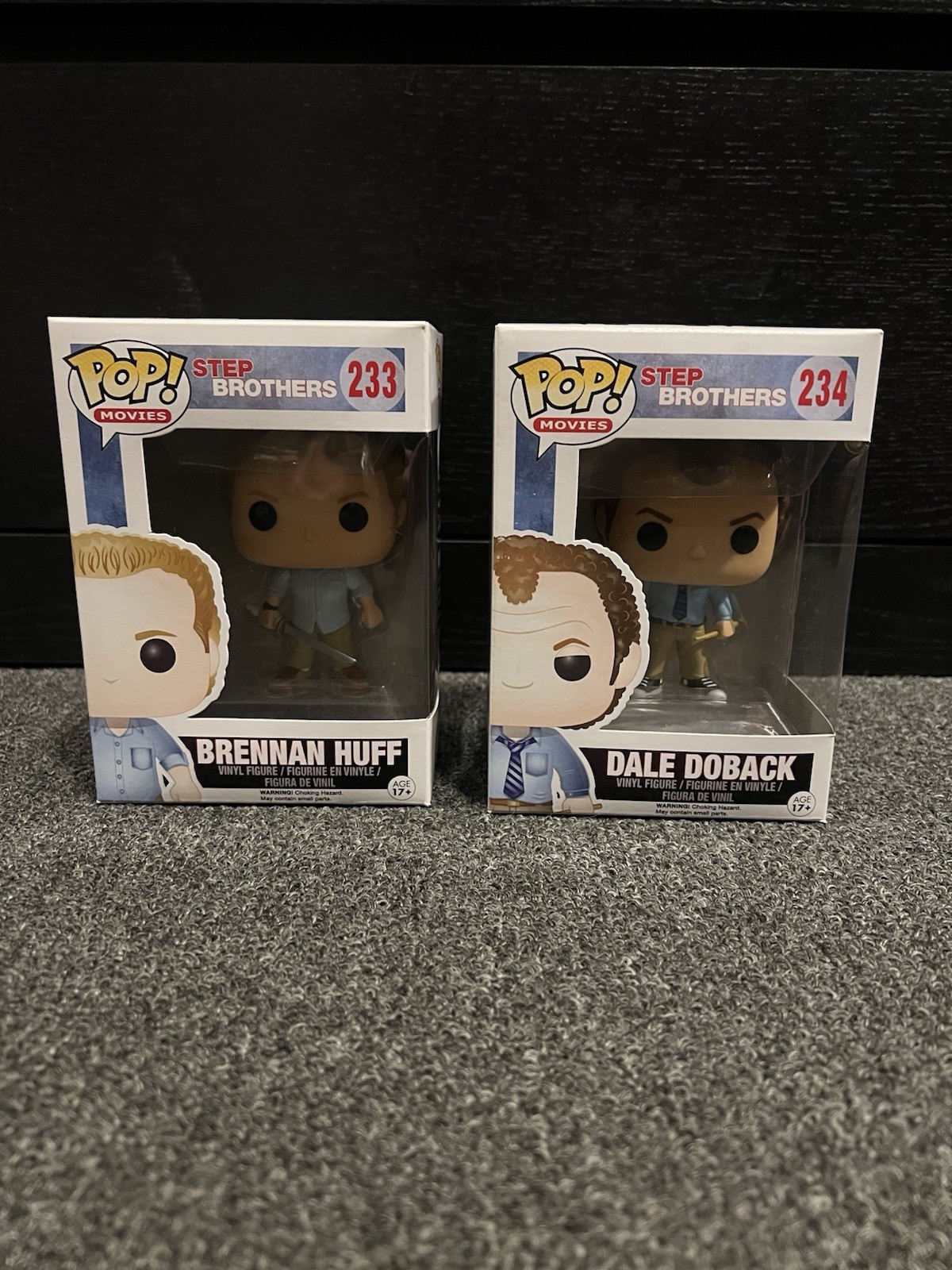Step Brothers Funko Pops Set Of 2 - Brennan Huff & Dale Doback - #233 & #234