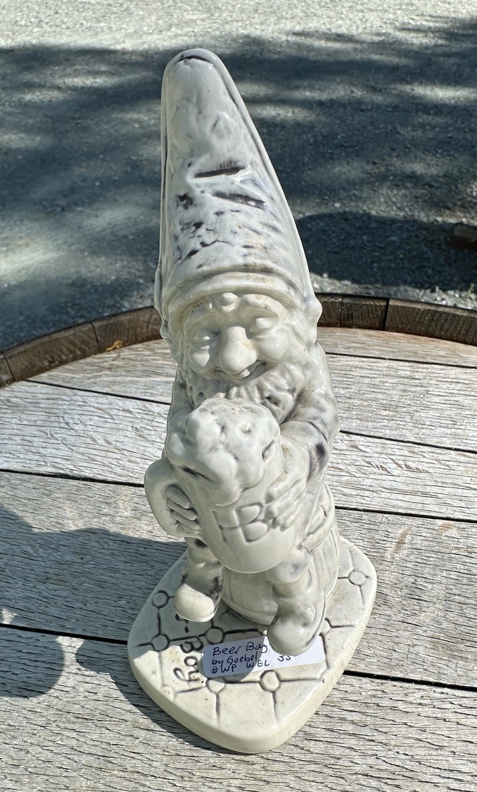 Goebel CoBoy Gnome Cream Finish No Color  Sepp The Beer Drinker / Well 514 1970s