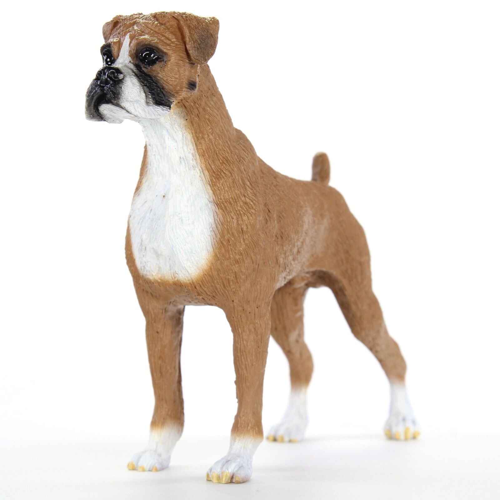 Boxer Figurine Hand Painted Statue Uncropped