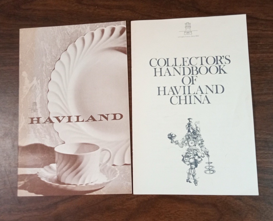 HAVILAND CHINA DEALER BROCHURE & COLLECTORS HANDBOOK W MARKS INSERTS 1950s