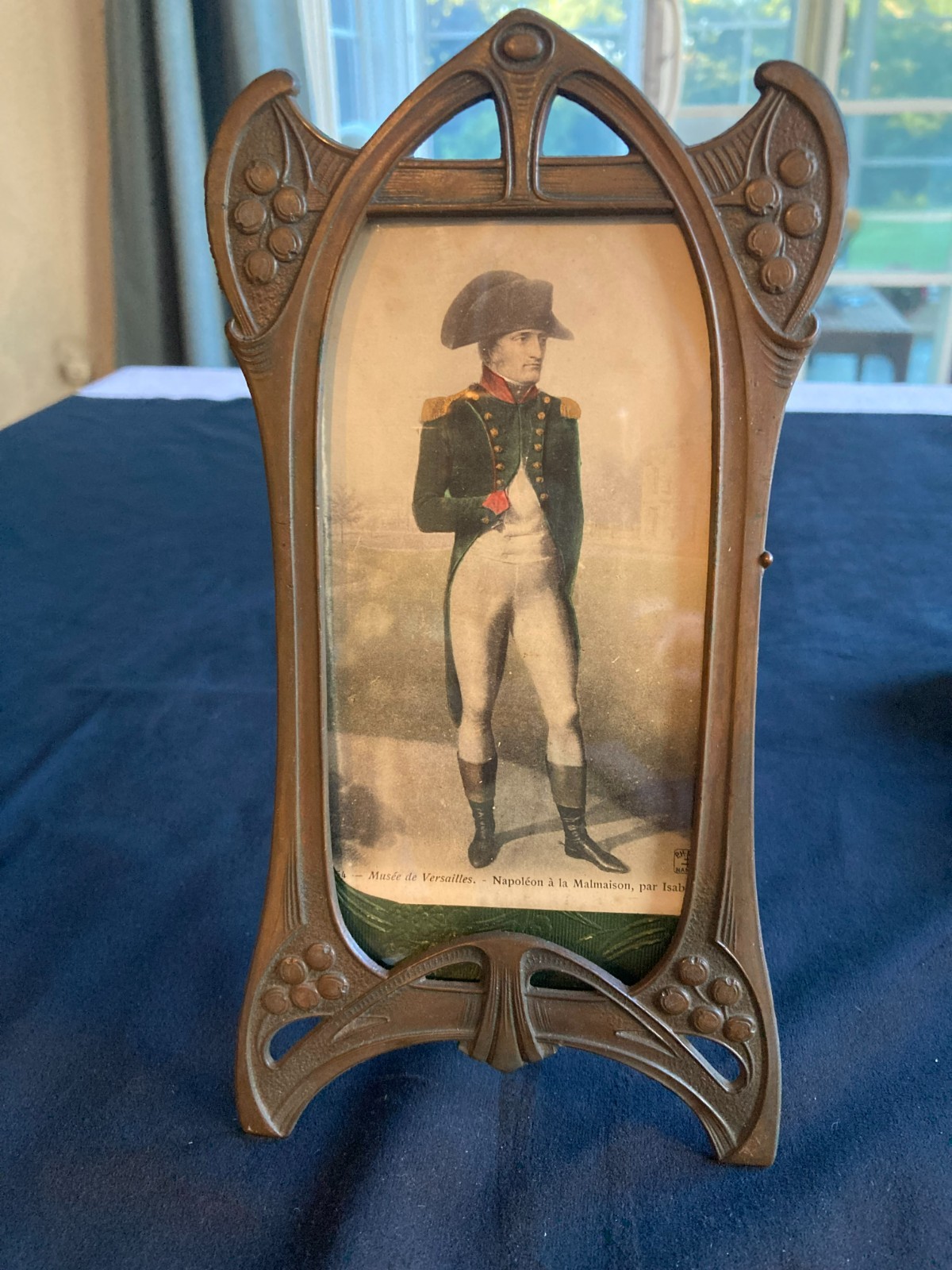 Antique Art Nouveau French Bronze Easel Picture Frame c. 1895-1910 9