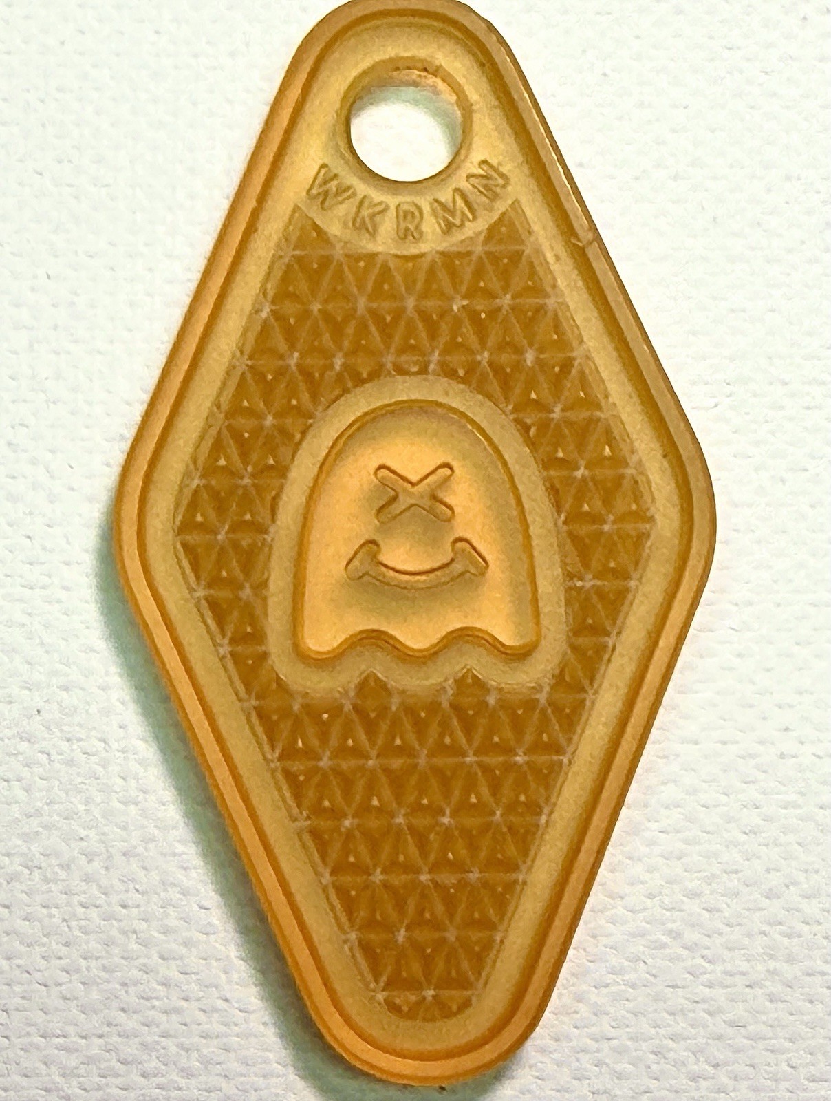 WKRMN Ghost Ultem Key Fob Zipper Pull OG Design WKRMN Ghost Ultem Key Fob Zipper Pull OG Design