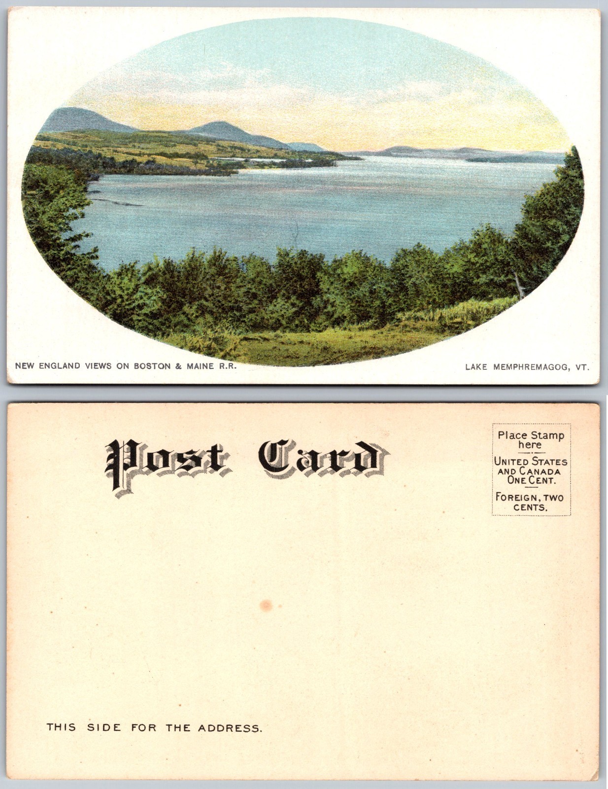 Lake Memphremagog VT Postcard Lake Memphremagog VT Postcard