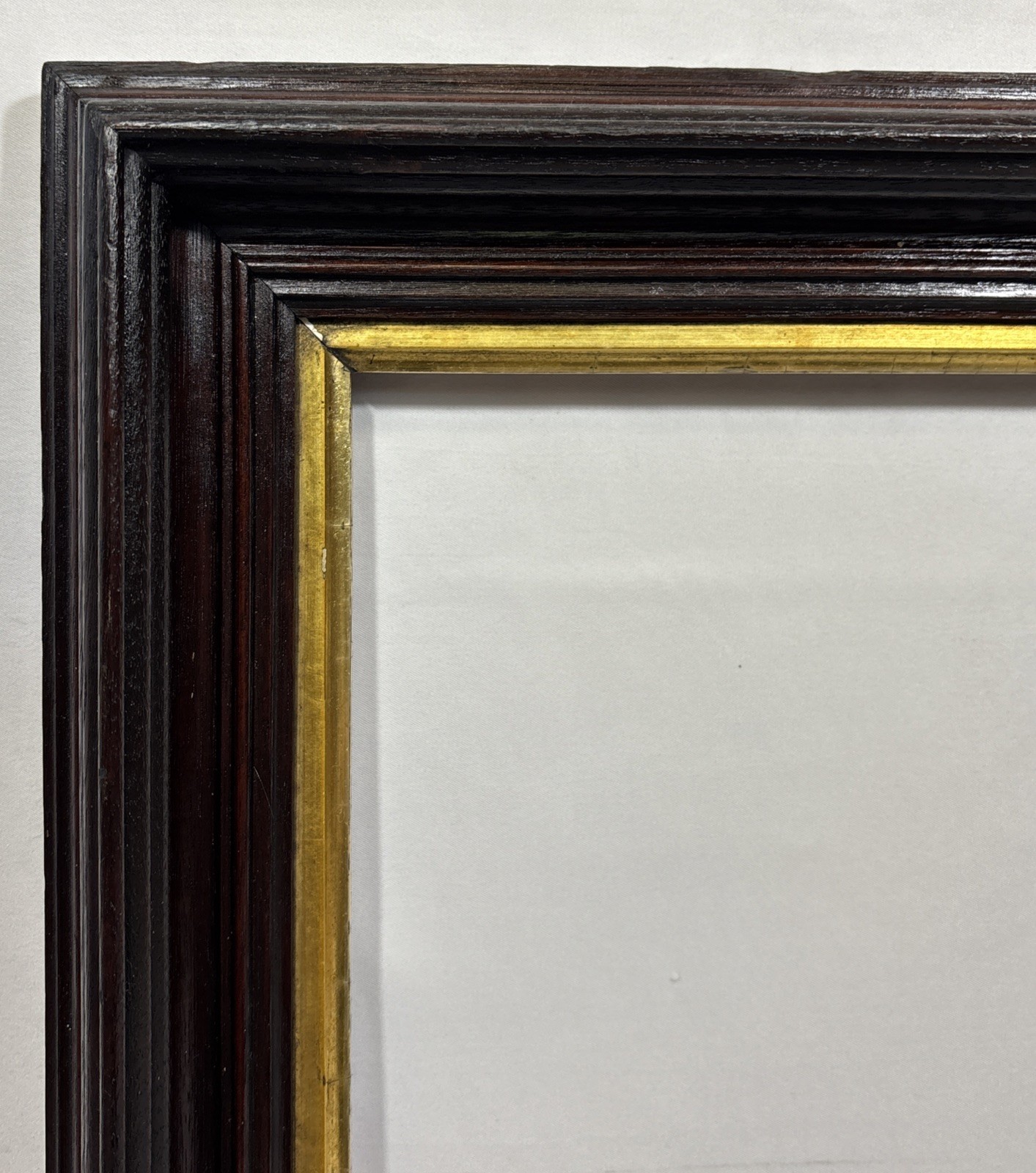 Antique Victorian Eastlake Reeded Walnut Frame Fits 20\