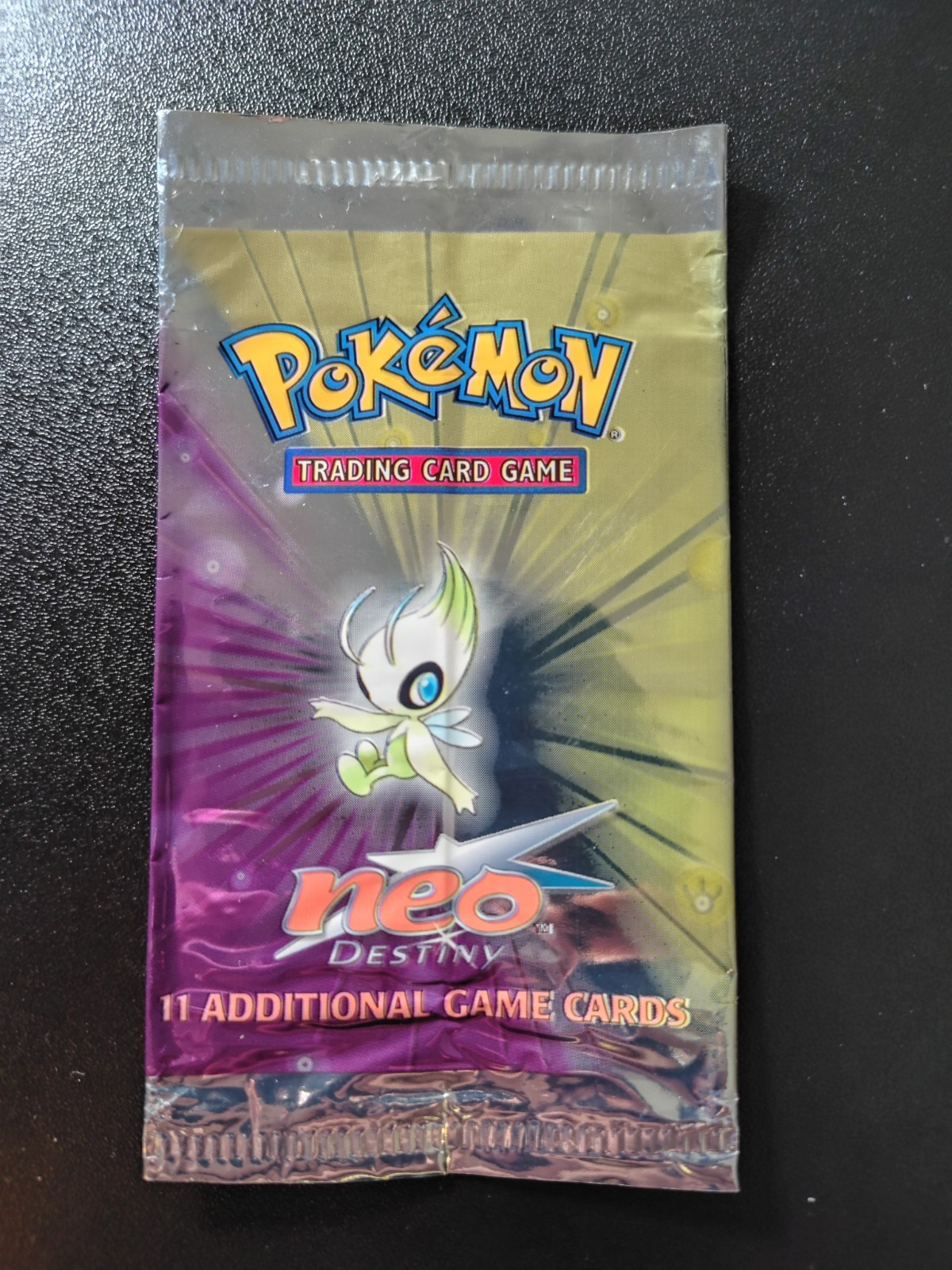 Pokemon Vintage WOTC Neo Destiny Booster Pack Celebi Empty