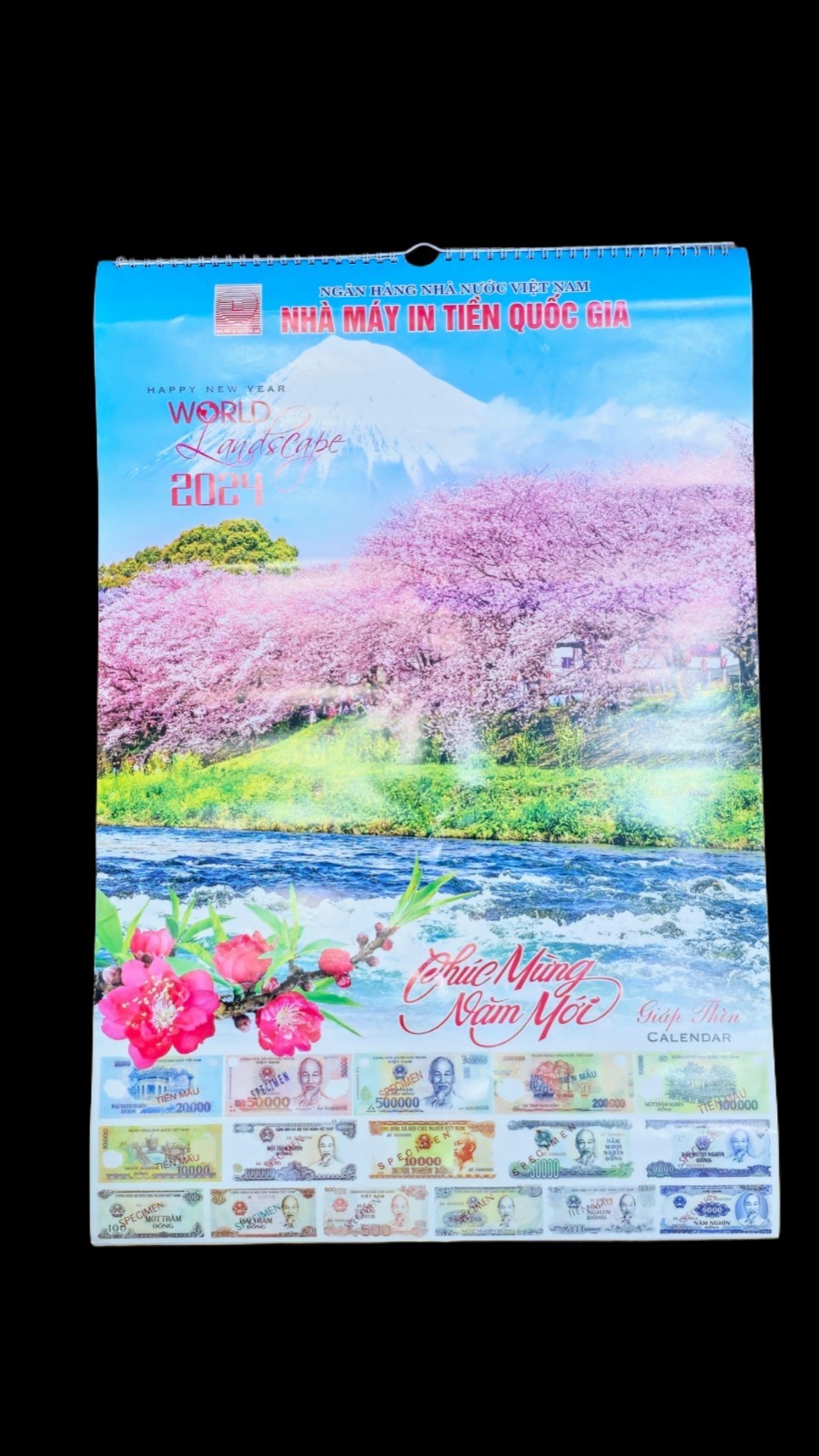 2024 calendar of the NATIONAL PRINTING FACTORY Vietnam