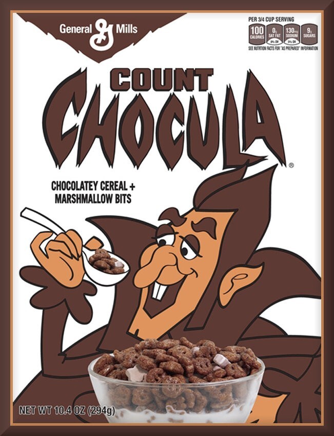 1980s COUNT CHOCULA Cereal, Toolbox - Refrigerator Magnet, 42 MIL