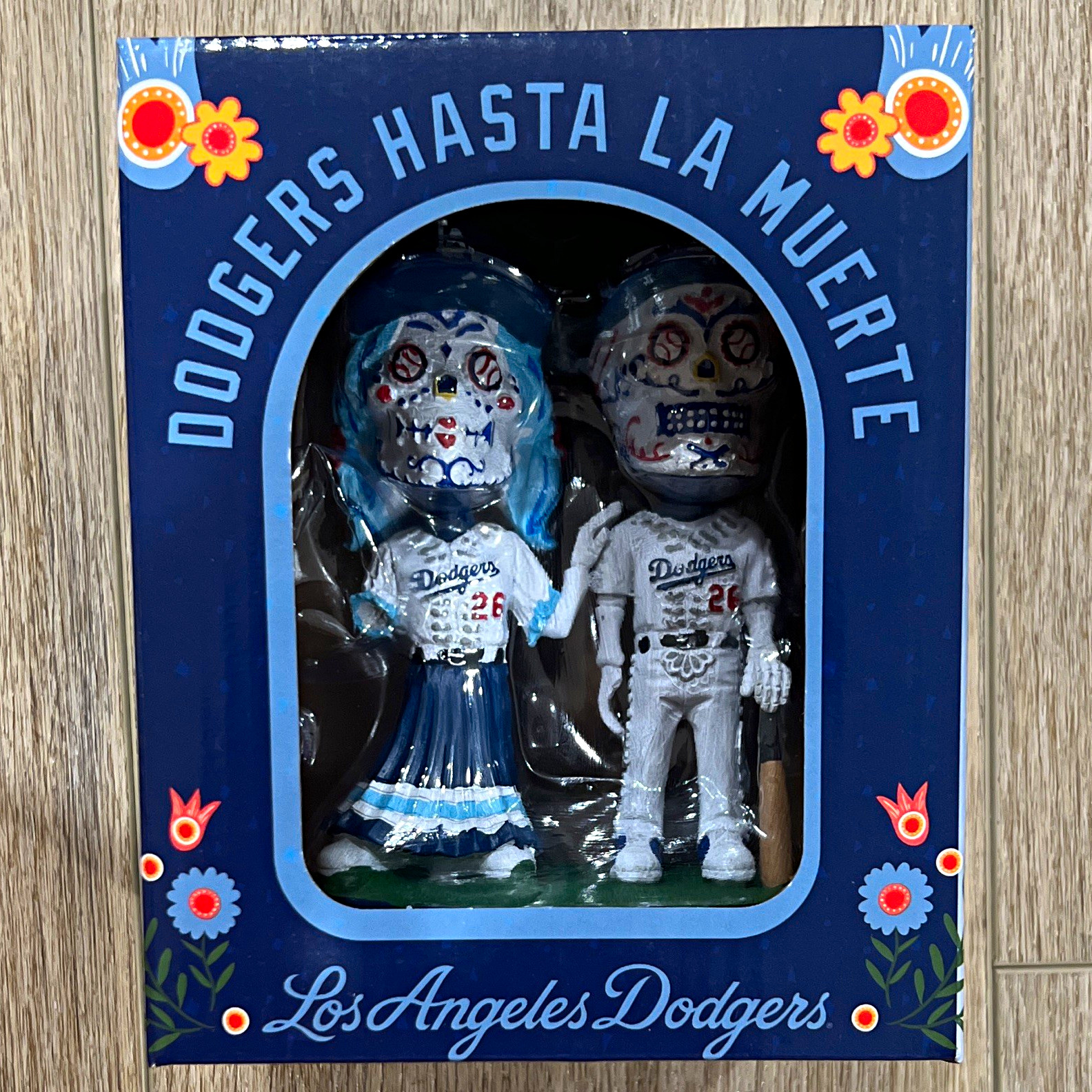 General Mills Los Angeles Dodgers Día de los Muertos Sugar Skull Figurines 2pk