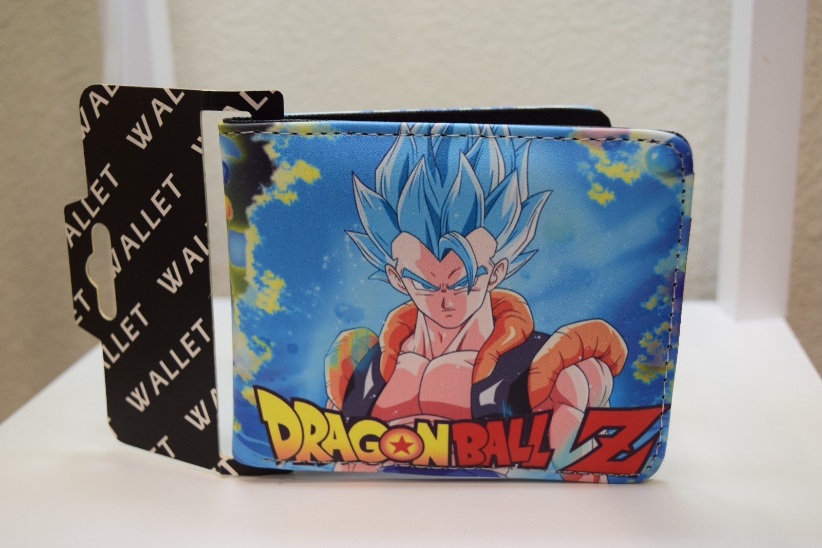 Dragon Ball Z Gogeta Blue Bifold Wallet Faux Leather Anime Card Holder Merch