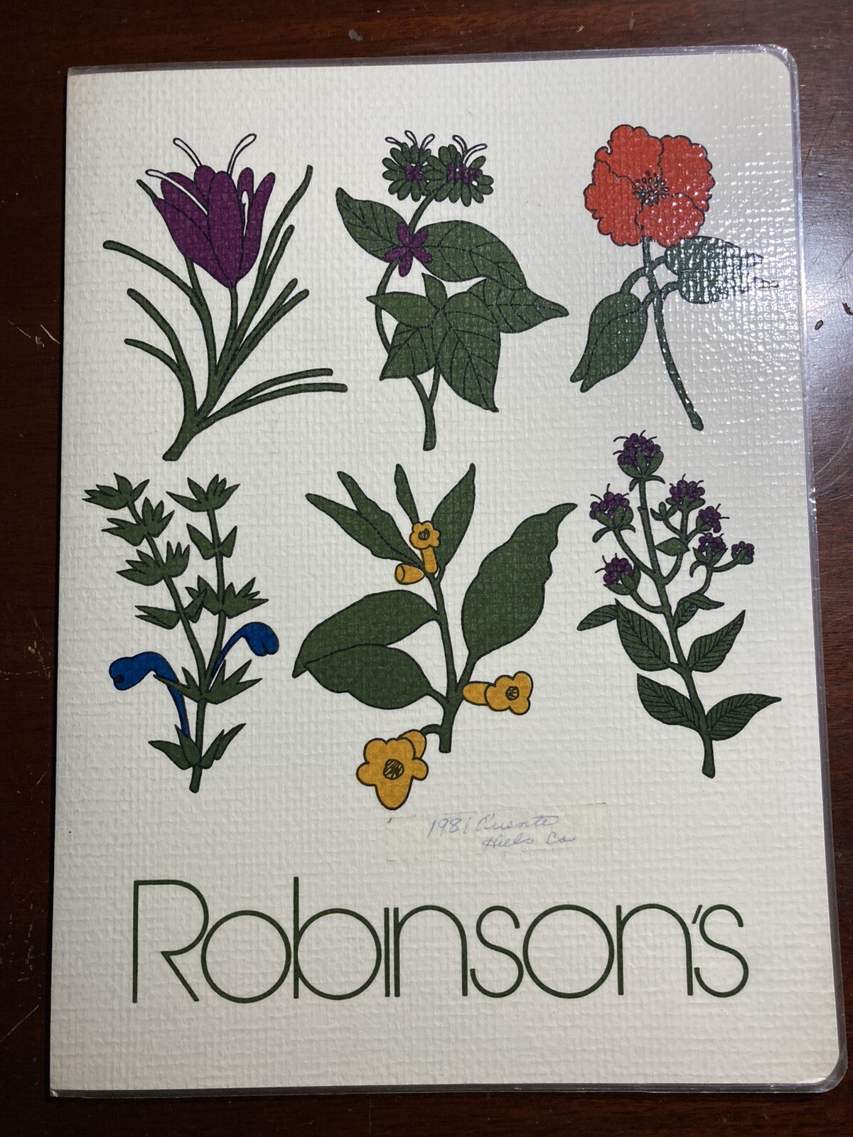 Robinson\'s Los Angeles Beverly Hills 1970s 1980s California CA Vintage Menu