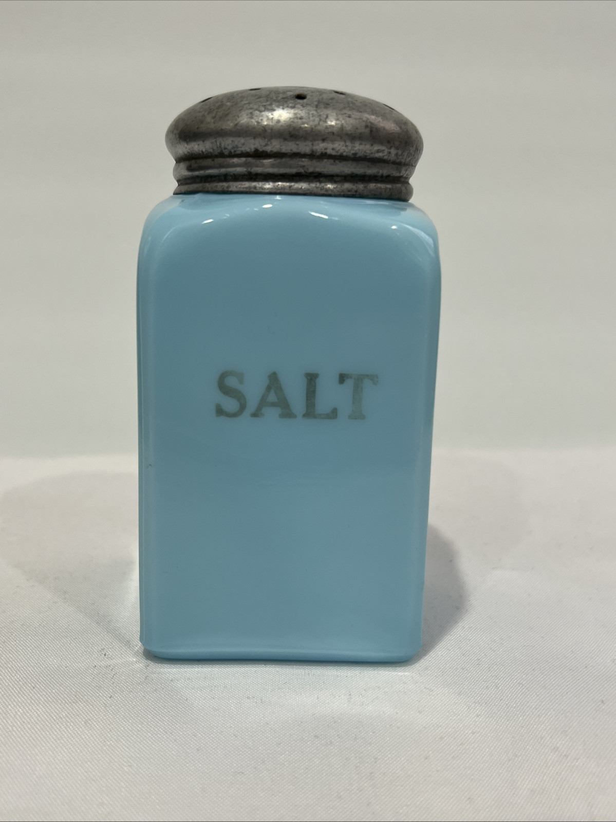 Vintage Mckee Rare HTF Chalaine Blue Salt Shaker