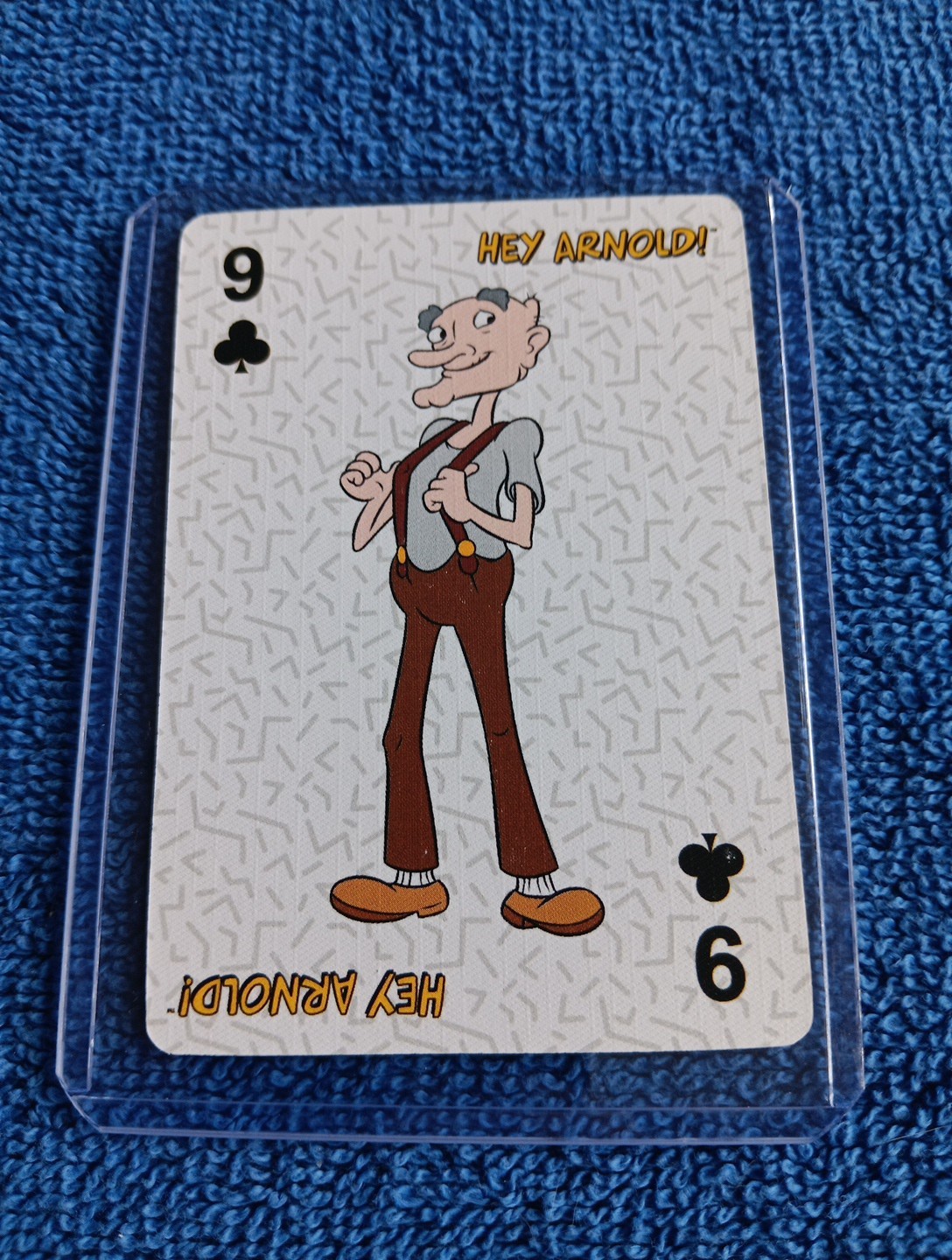 Grandpa Phil Nickelodeon Playing Card From Hey Arnold Cartoon