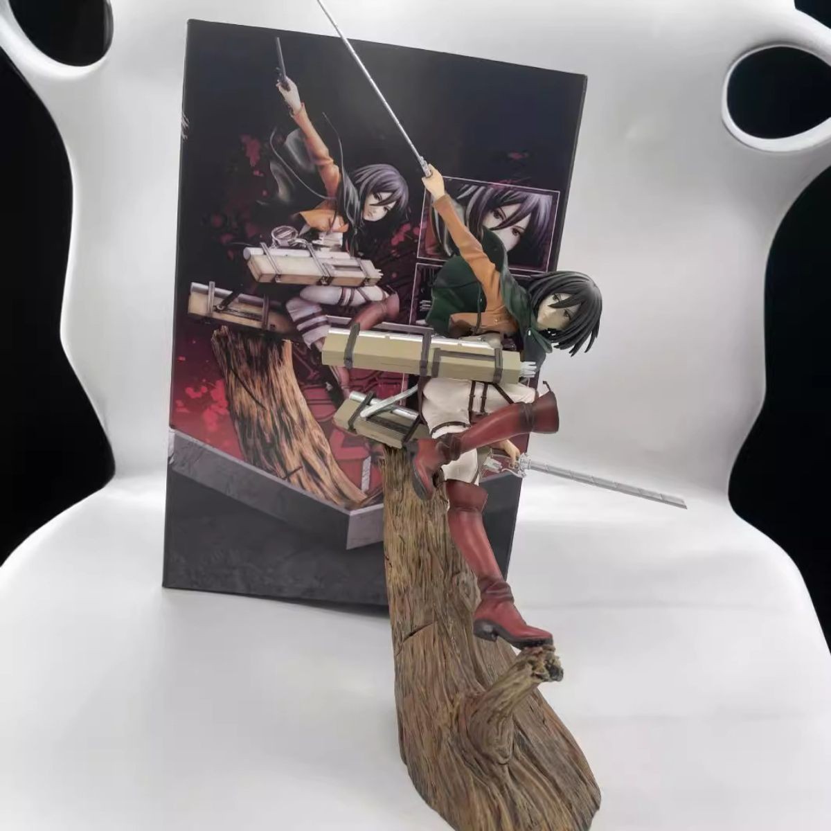Attack On Titan Mikasa Ackerman Pvc Figure Statue Anime Collectible Gift Stock