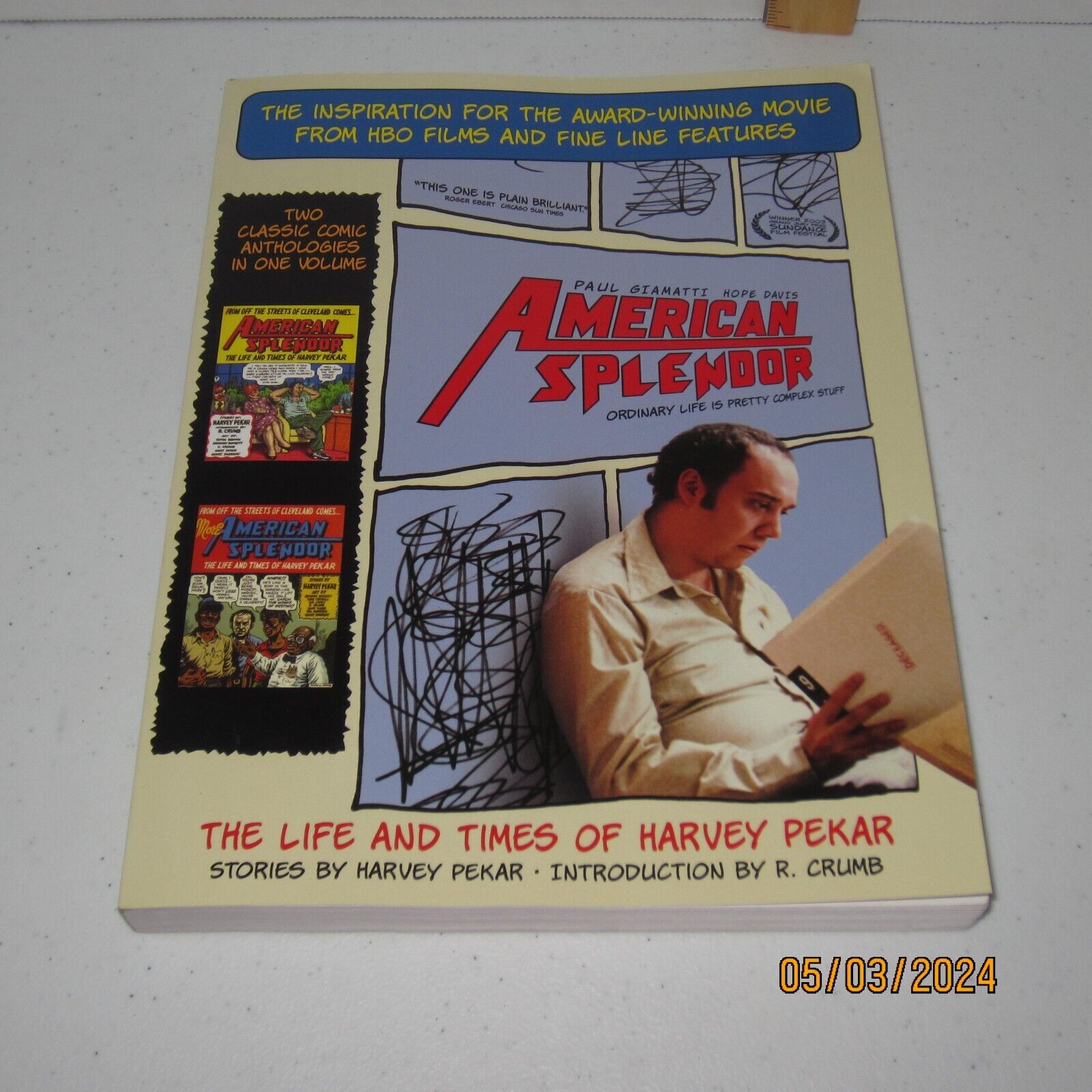 American Splendor Life Times Harvey Pekar Trade Paperback Book Graphic Novel