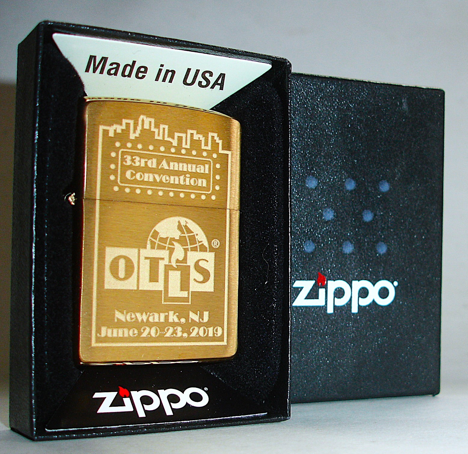 2019 Zippo OTLS On The Lighter Side 33rd Annual Convention Newark NJ Mint in Box