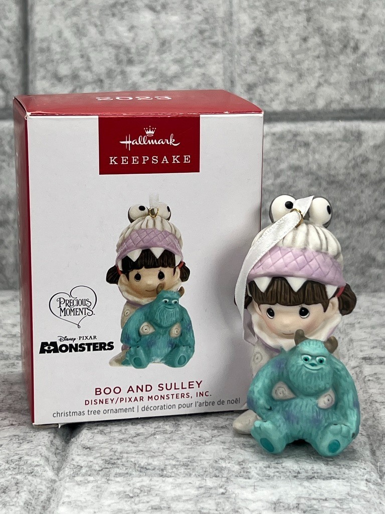 Hallmark Keepsake 2023 Precious Moments Monsters Ink. Boo and Sulley - NEW