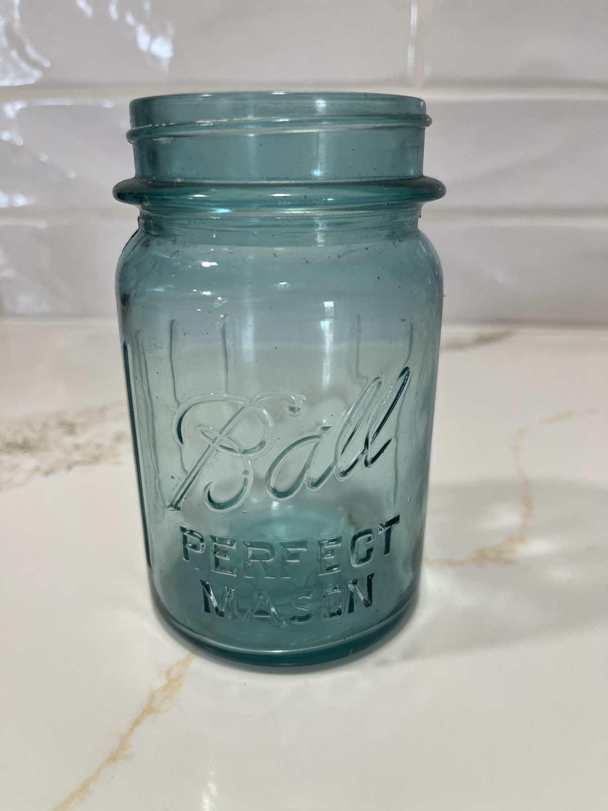 Hard To Find-Vintage Blue Ball Jar Perfect Mason #5-No Lid Hard To Find-Vintage Blue Ball Jar Perfect Mason #5-No Lid