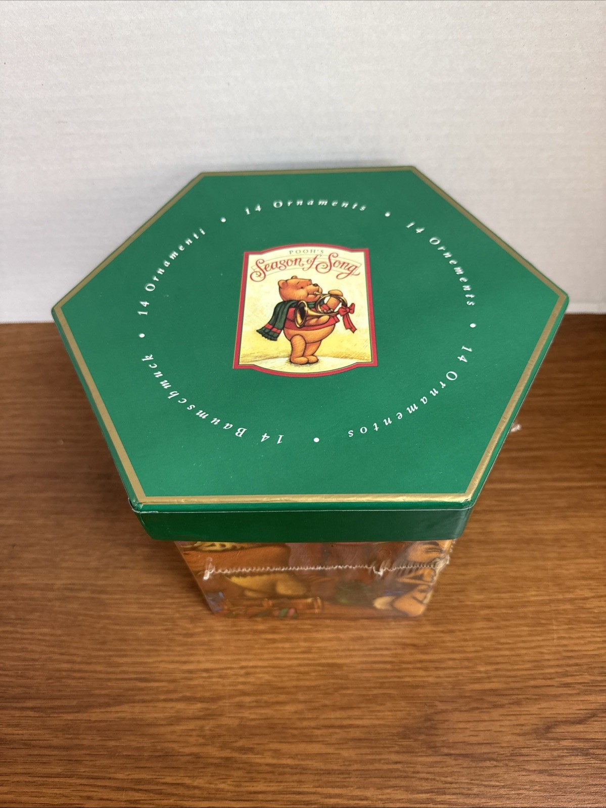 Vintage 1997 Disney Store Pooh\'s Season of Song Christmas Ornament Set of 14