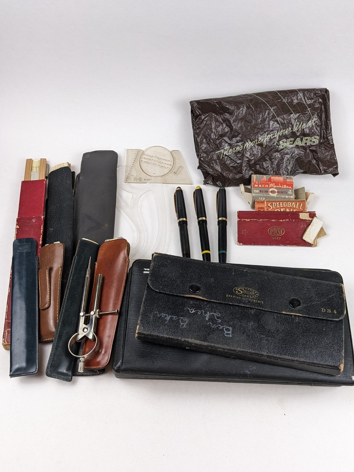 Lot of Vintage Drafting Tools Pre 1971 Stellar Dietzgen Keuffel & Esser & Others