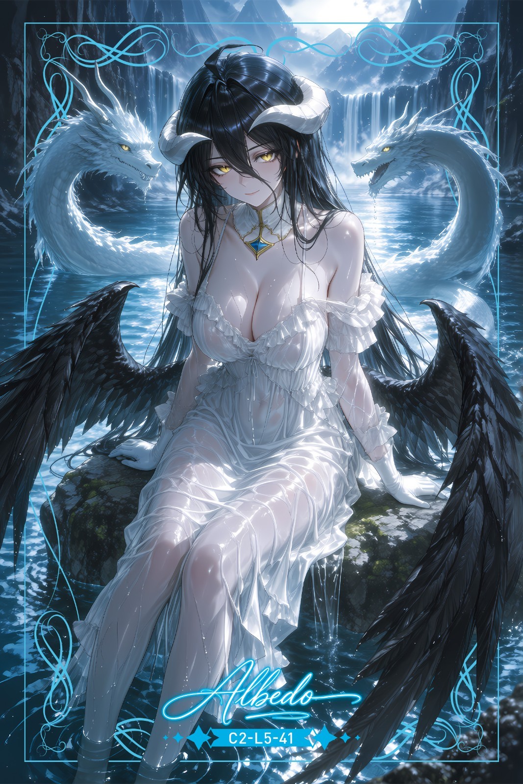 A5 Anime Collectible Art Card Waifu Card Set, 10pcs NFC Chip Collection Cards