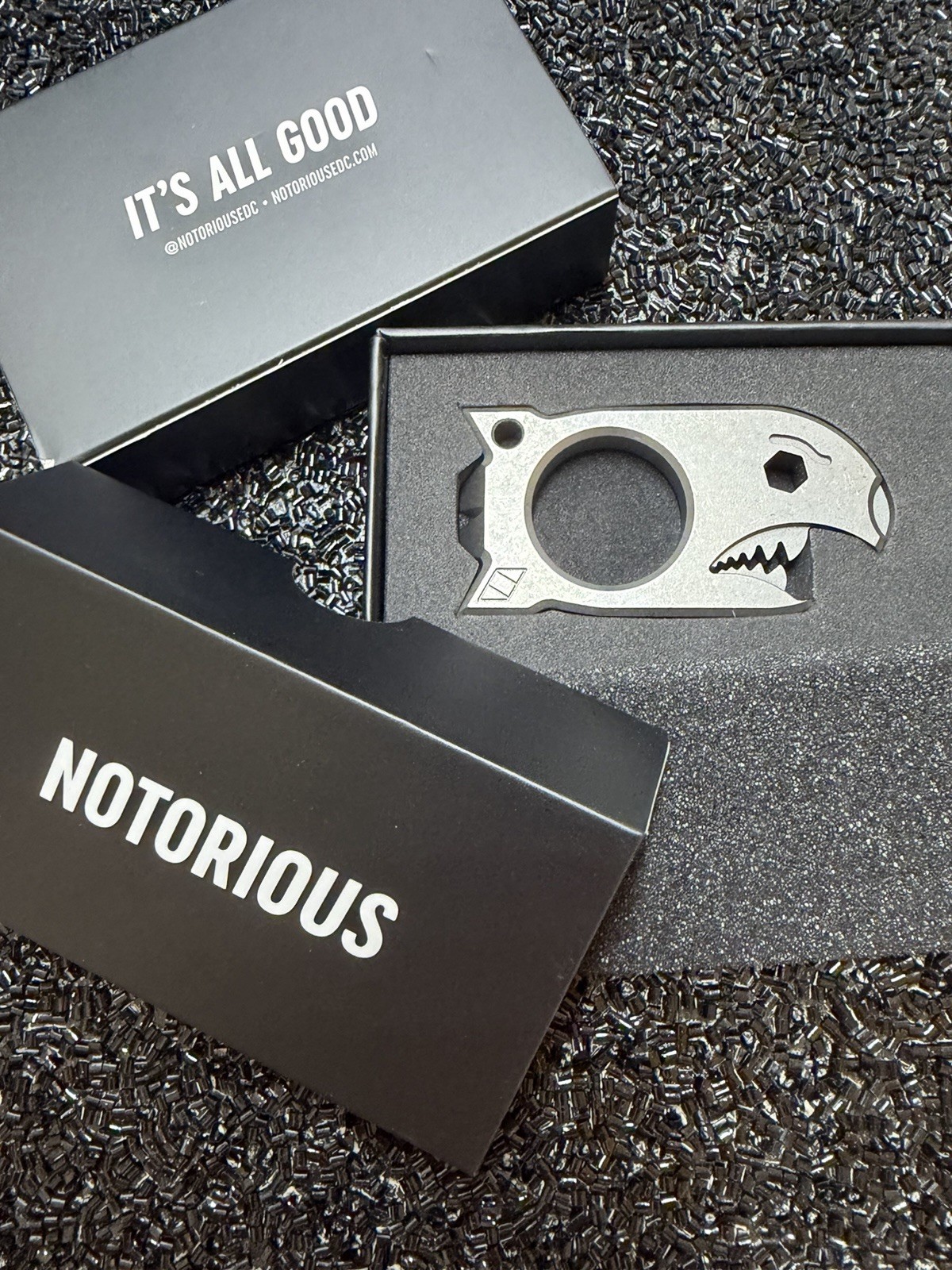 NotoriousEDC Beer Bomb Big Poppa Stonewashed Titanium