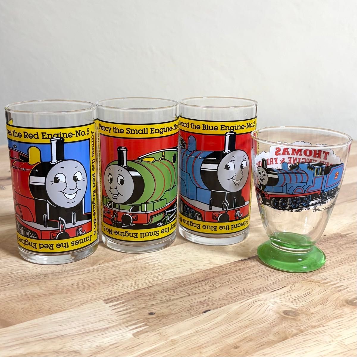 Thomas & Friends James Percy Edward Glasses 4-Piece Set 15+