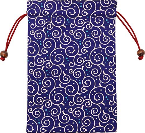 Kyoyu Goshuincho Book Case Drawstring Bag Cotton Lined Japanese Pattern Japan Kyoyu Goshuincho Book Case Drawstring Bag Cotton Lined Japanese Pattern Japan