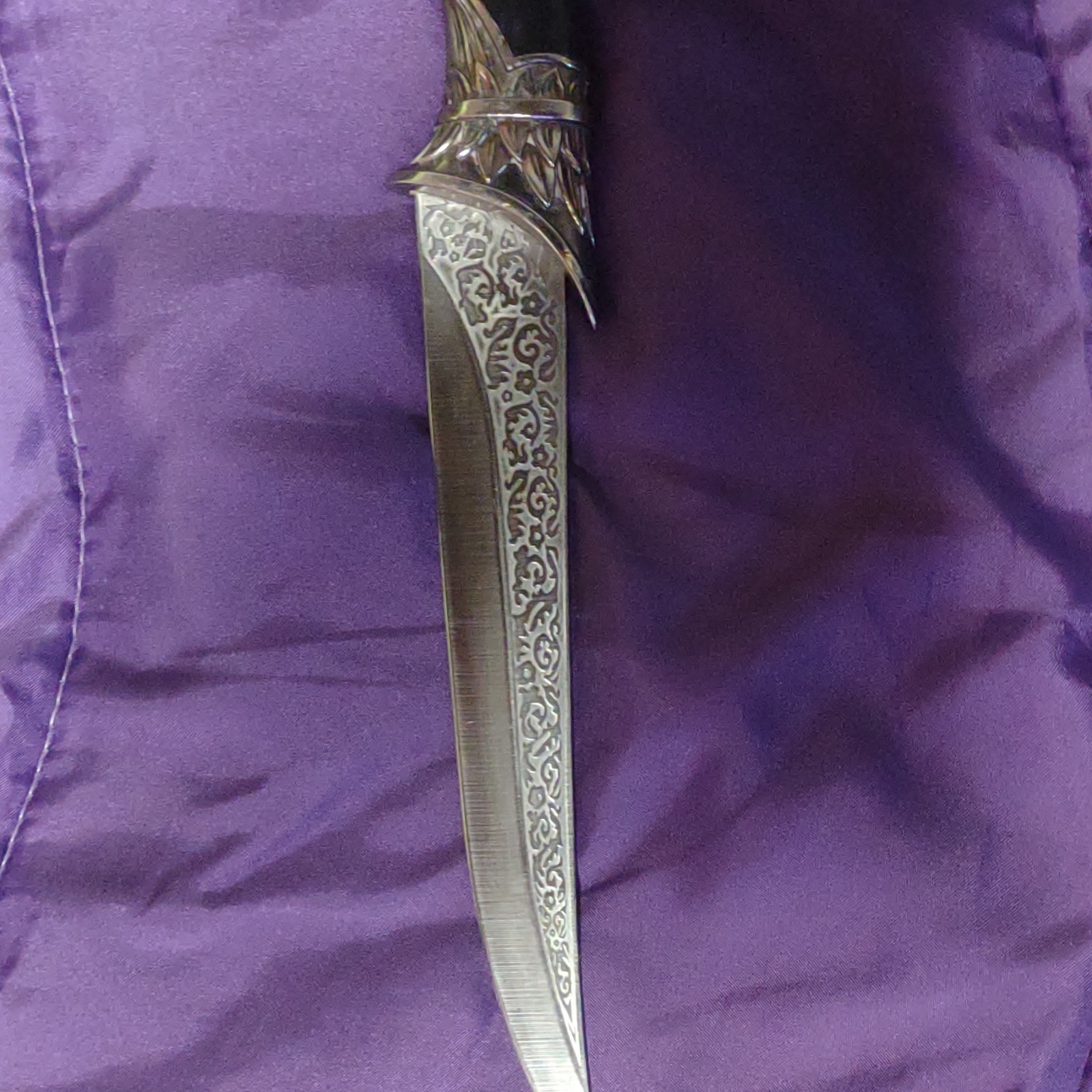 Ornate Steel Dirk Dagger with Eagle Motif Metal Wood Handle Decorative Blade Ornate Steel Dirk Dagger with Eagle Motif Metal Wood Handle Decorative Blade