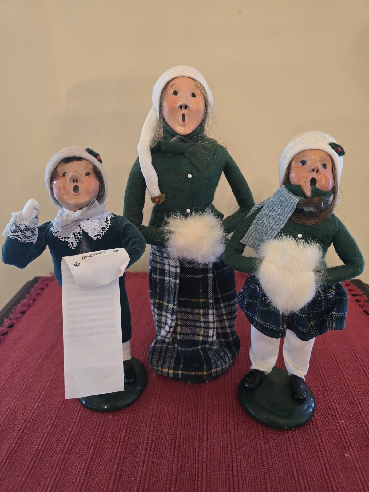 Vintage Byers Christmas Caroler Dolls -set Of 3 🎄🎄🎄
