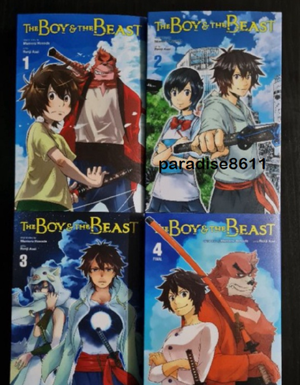 The Boy And The Beast By Mamoru Hosoda vol.1-4 (end) English Version DHL EXPRESS