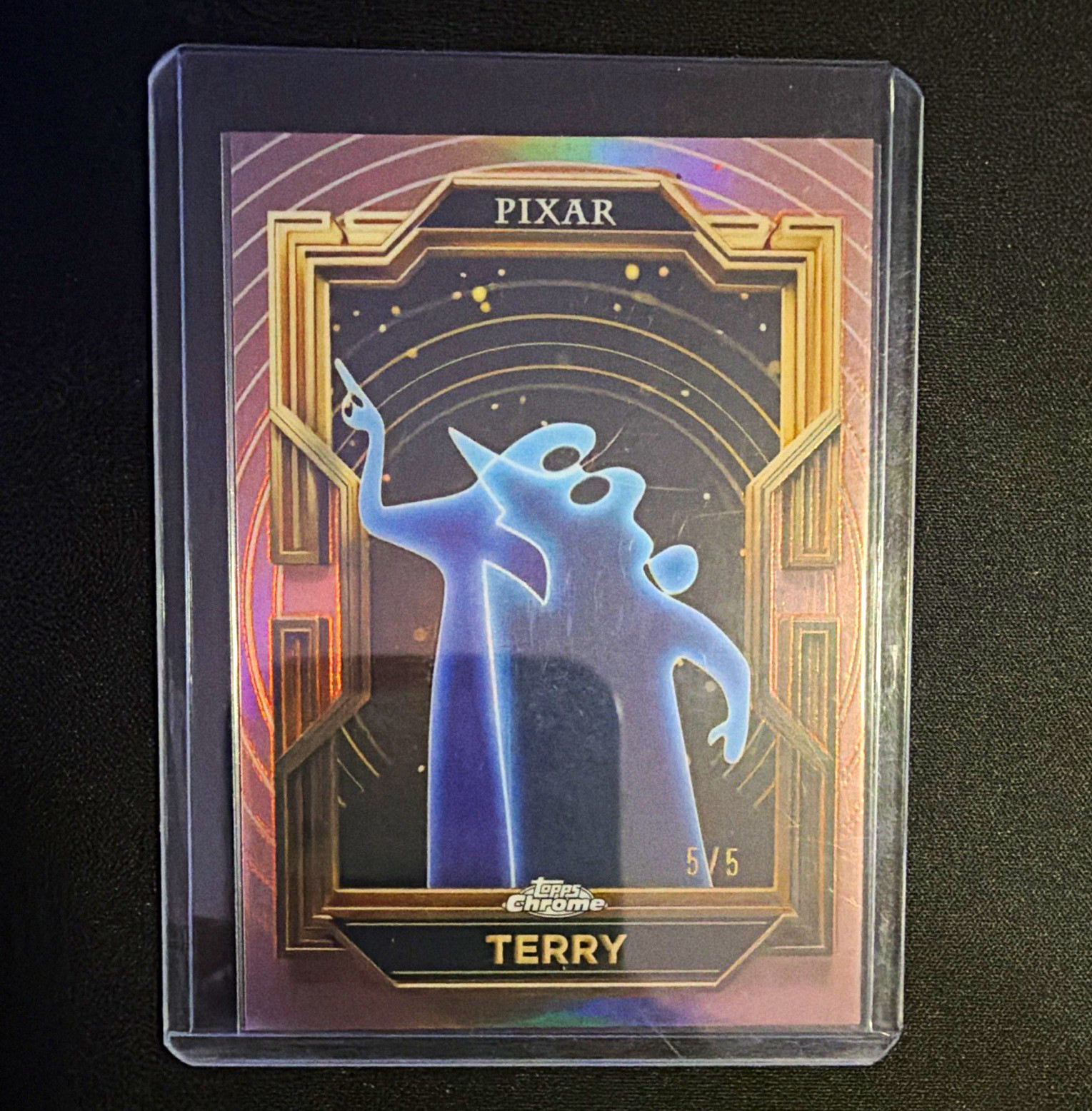 Topps 2025 Topps Chrome Disney 100 Pixar Soul Terry #82 Serial Numbered 5/5 soul