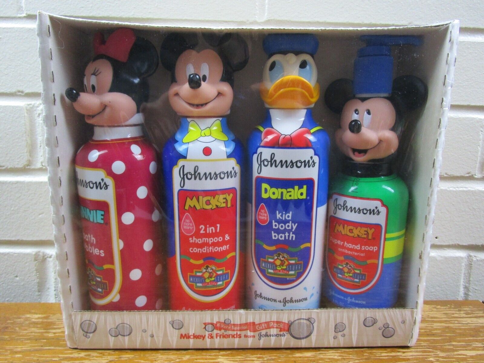 Vintage NOS Disney Mickey & Friends from Johnsons 1995 Bathroom Sealed Gift Pack