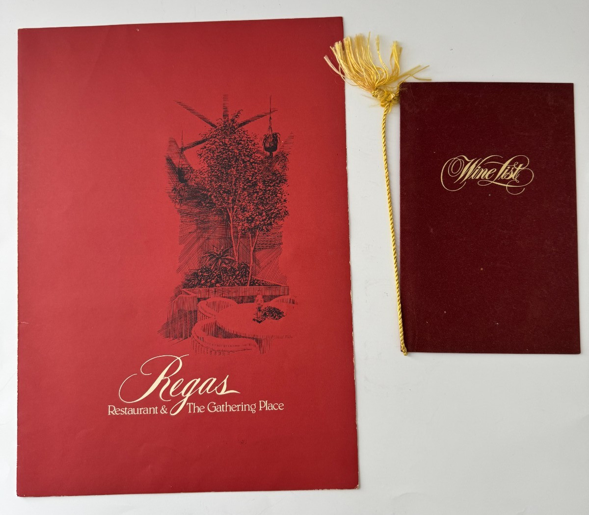 1979 Regas Restaurant Menu and Wine List Knoxville Tennessee Fine Dining