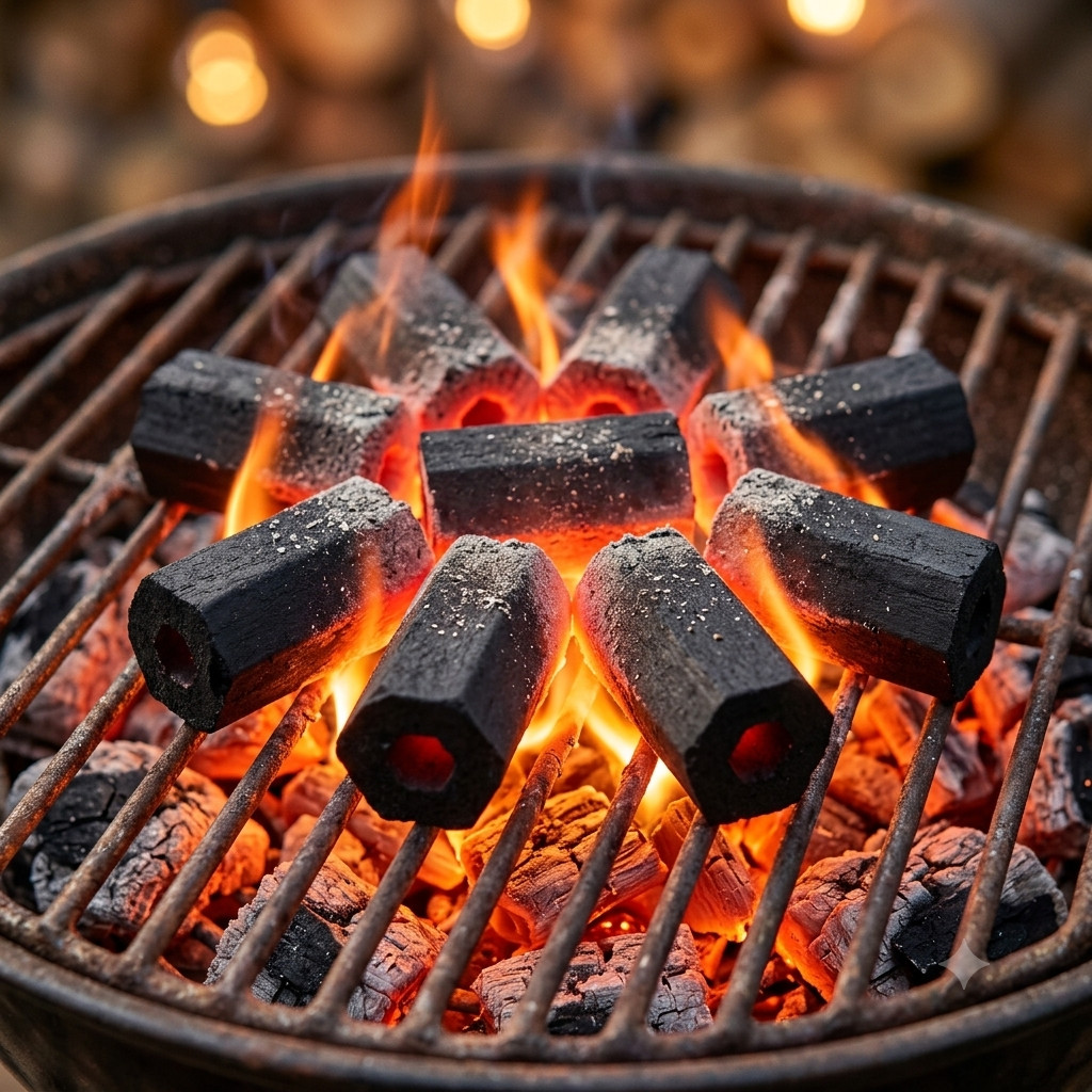 Hexagon Coconut Hookah Charcoal Coals Best